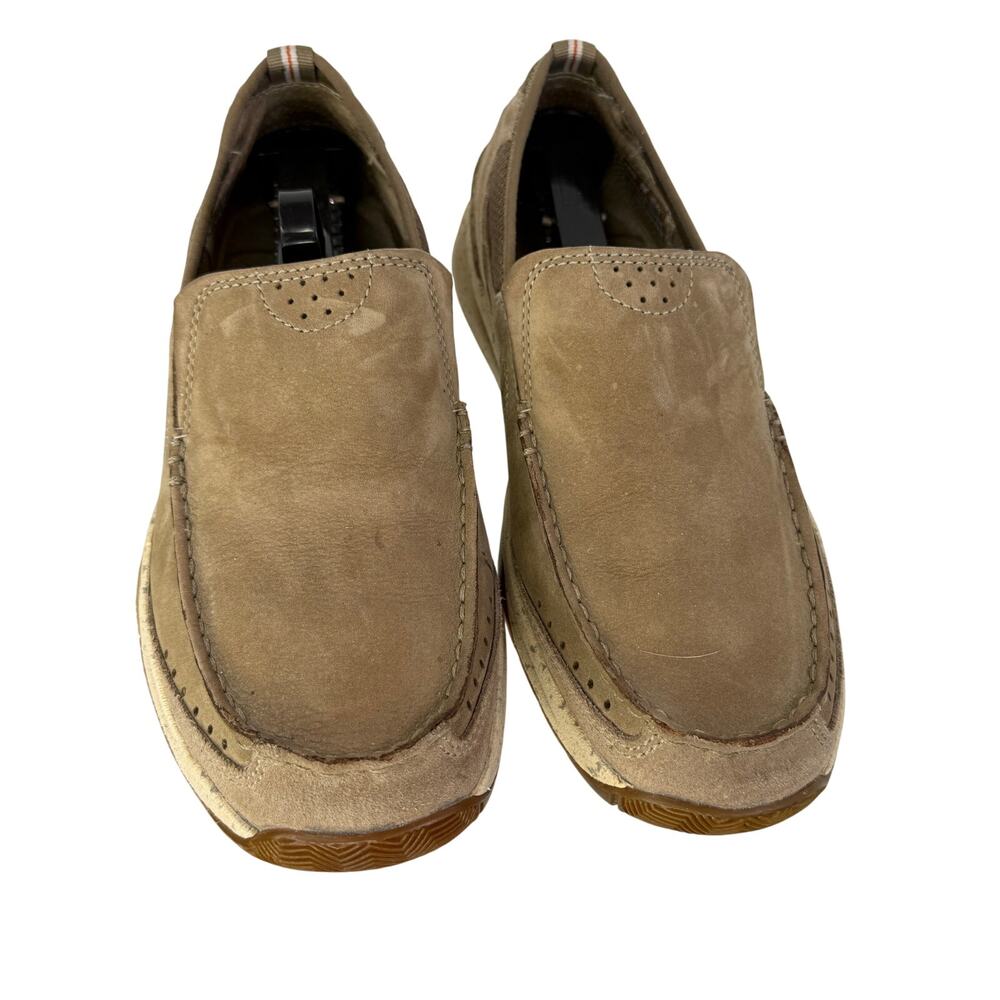 Clarks "Homes" Loafer tan/beige Men's Size 8M Slip on Comfort Shoes